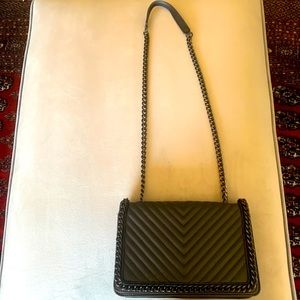 Aldo black adjustable cross body purse